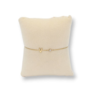 Buchstabenarmband BB