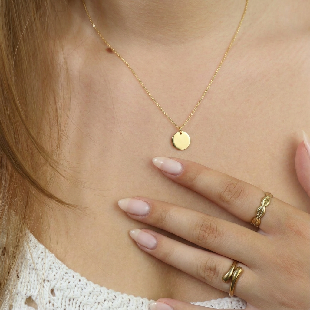 Gravurkette Coin klein