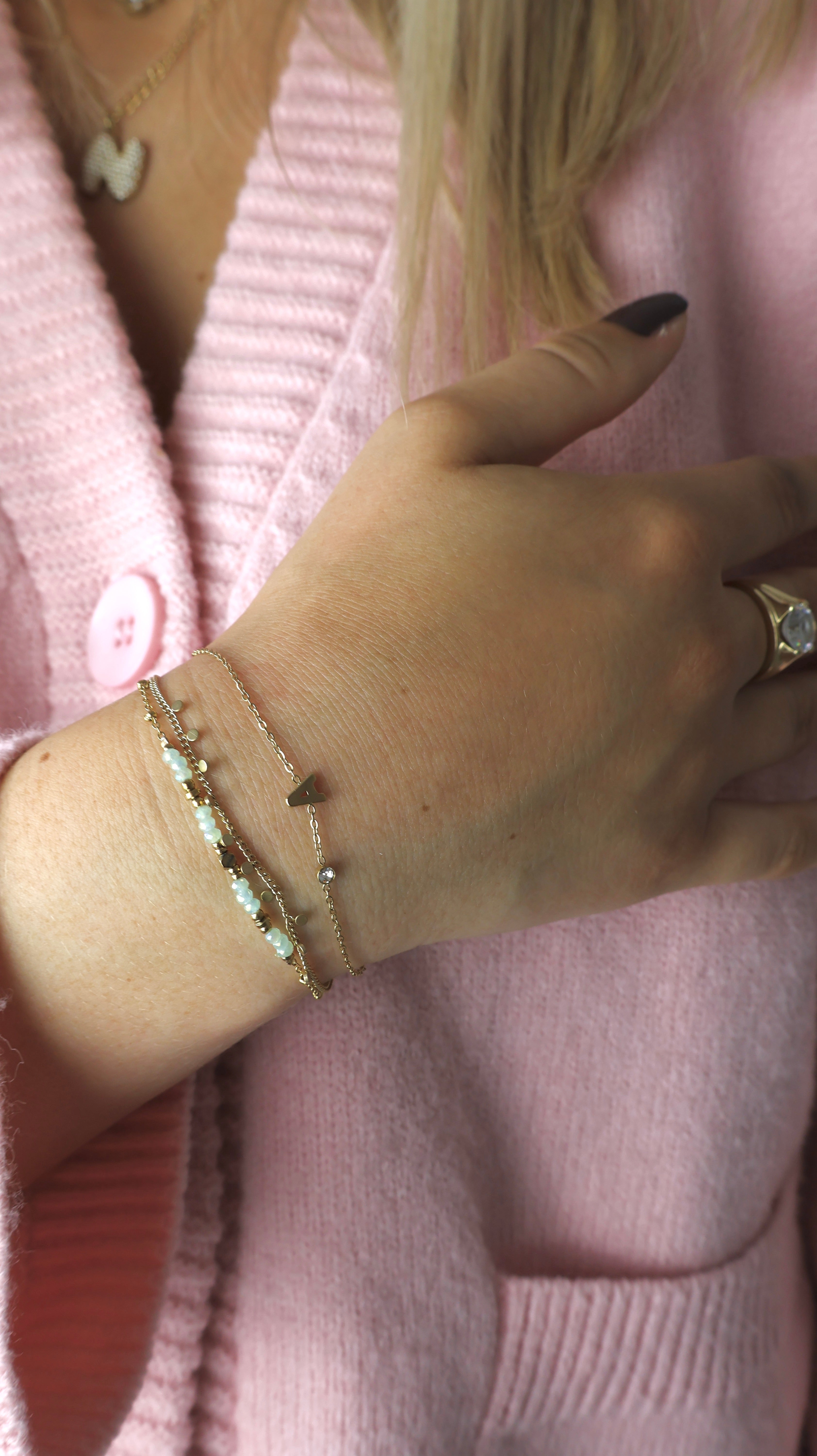 Buchstabenarmband BB