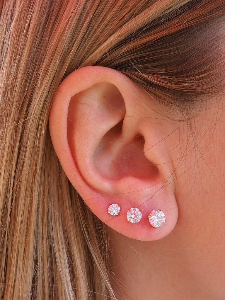Bowie Strass Ohrstecker