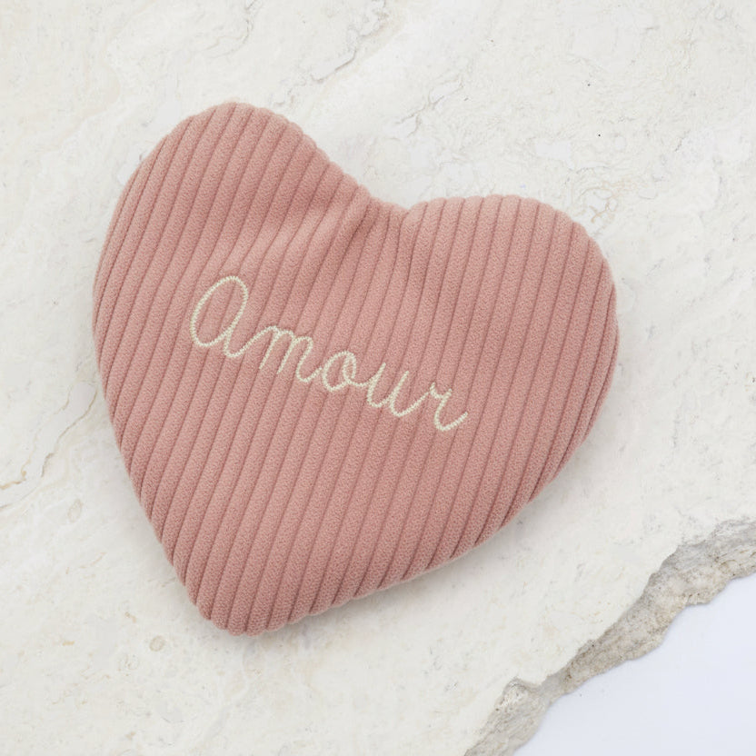 Beutel aus Cord in Herzform