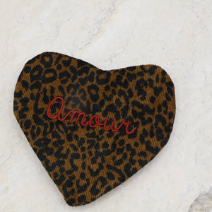 Beutel aus Cord in Herzform