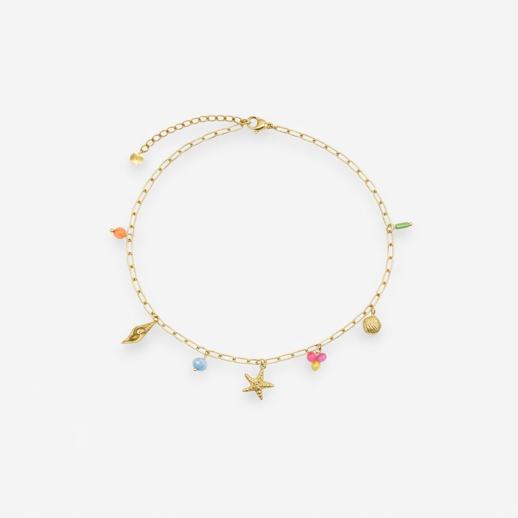 Blue Charm Fusskette