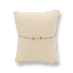 Buchstabenarmband BB