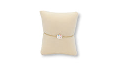 Kinderarmband Katze weiss