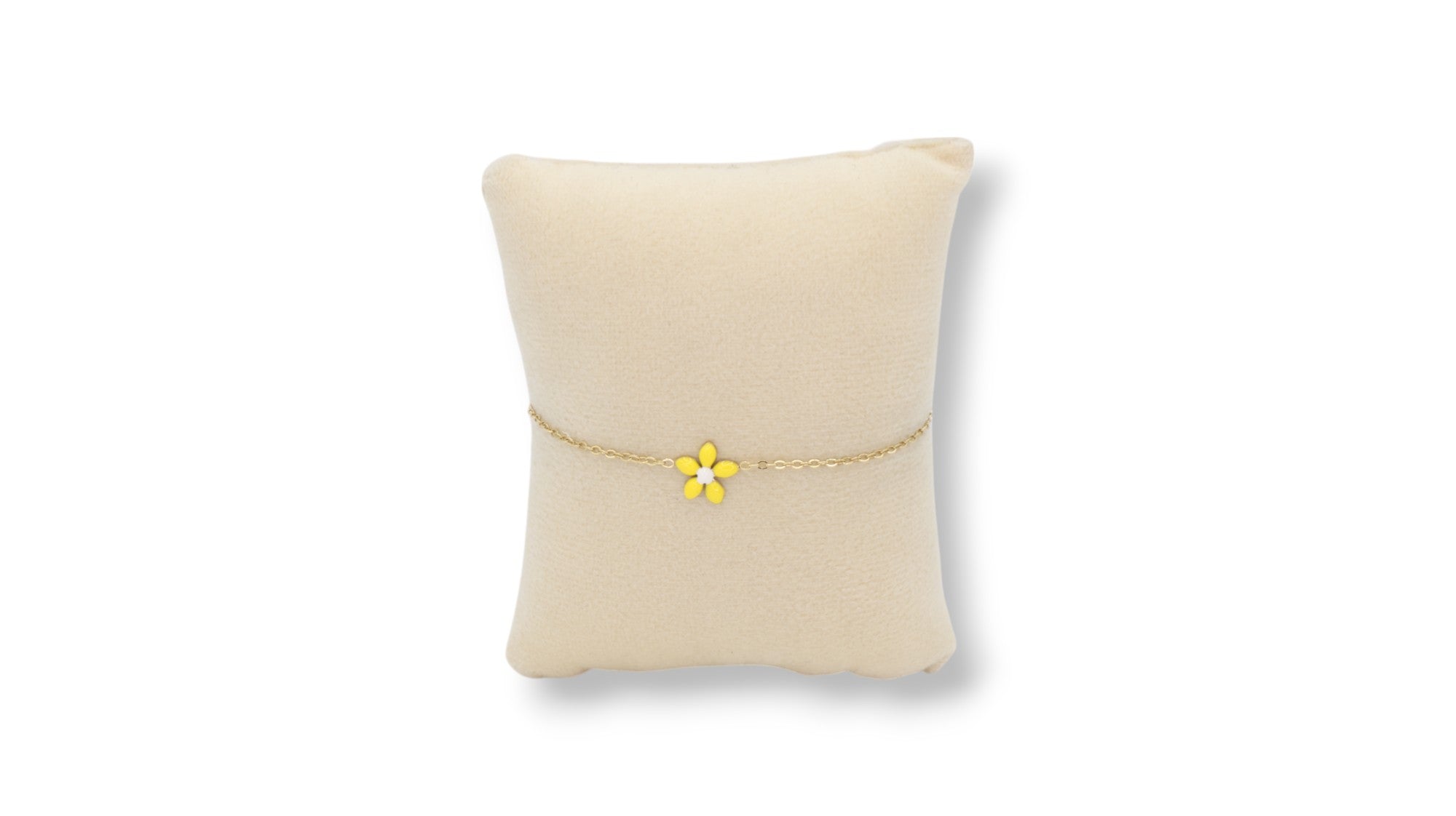 Kinderarmband Blume gelb