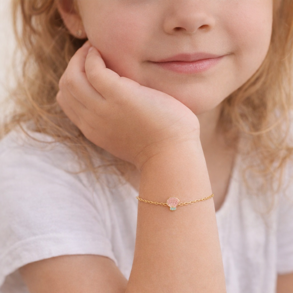 Kinderarmband Muschel
